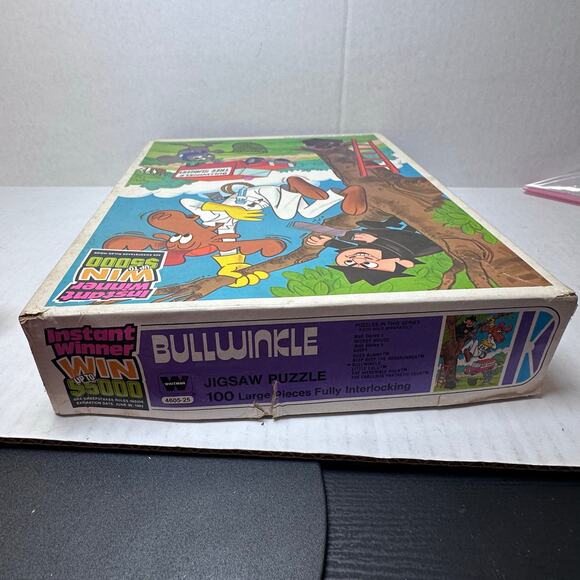 Vintage 1981 bullwinkle 100-piece large jigsaw puzzle - Picture 6 of 7